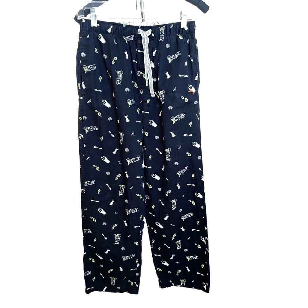 Tommy Bahama Cocktail Print Lounge/PJ Pants Drawstring/elastic Waist Pockets, S